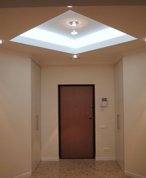 Plasterboard ceiling design hallway