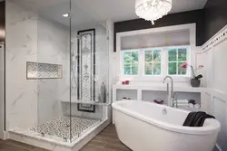 Photo of bathtubs with shower stands