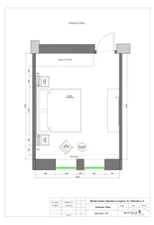 Bedroom interior plan
