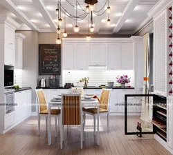 Photo of a euro kitchen in an apartment