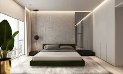 Minimalist yataq otağı interyeri
