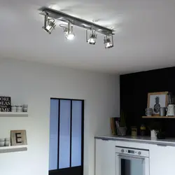 Ceiling spots in the kitchen interior