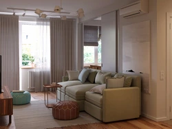 Apartment design in Khrushchev with a passage room photo