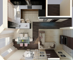Kitchen living room layout design project