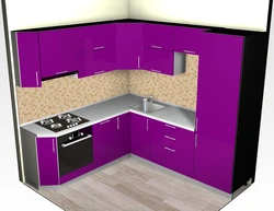 Small left corner kitchens photo
