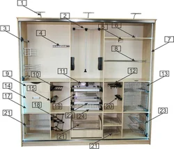 Hallway cabinet layout photo