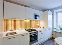 White Straight Kitchen Design