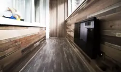 Отделка стен ламинатом фото лоджия