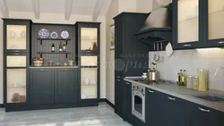 Антрацит цвет кухни фото в интерьере
