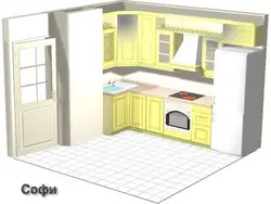 Mətbəx dizaynı p 44 ventilyasiya ilə