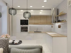 Kitchen design in a modern style 16 sq m