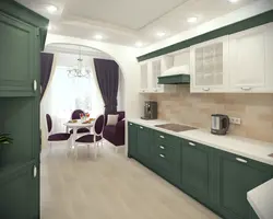 Kitchen design in a modern style 16 sq m