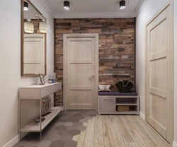 Photo Of Laminate On The Wall In The Apartment Corridor