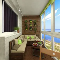 Lodjiya dizayni 4 m²