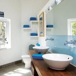 Paint in the bathroom interior