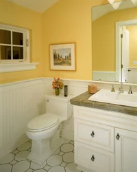 Paint in the bathroom interior