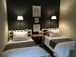 Bedroom design with single bed