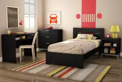 Bedroom design with single bed