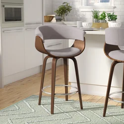 Bar stools in the kitchen for the bar counter photo