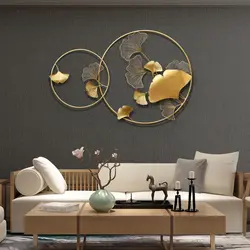 Decorative panels in the living room interior