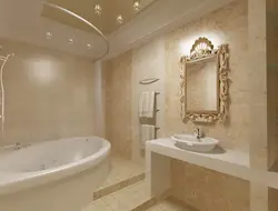 Bathroom and toilet design warm colors