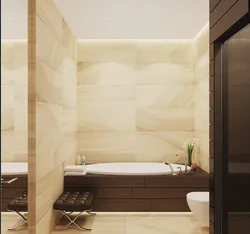 Bathroom and toilet design warm colors