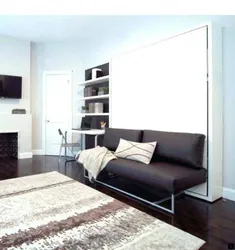 Transformable bed photo in the living room