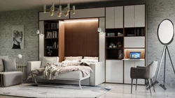 Transformable bed photo in the living room