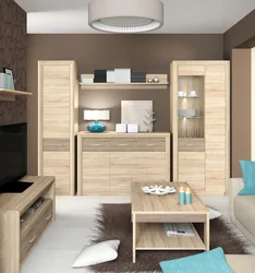 Living room interior oak
