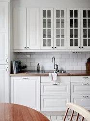 Ikea budbin white kitchen in a real interior