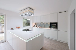 Corner kitchens white matte photo