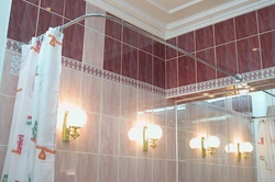 Curtain Rod For Bathroom Curtains Photo