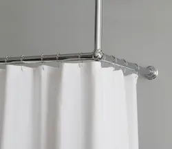 Curtain Rod For Bathroom Curtains Photo