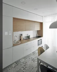 Kitchen straight design modern light