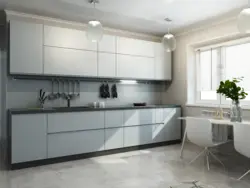 Kitchen straight design modern light