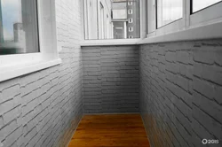 Photo of masonry on the loggia