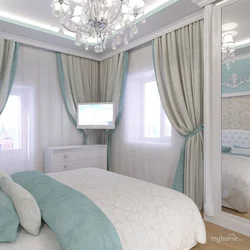 Curtains design for the bedroom combined photo design