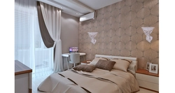 Curtains design for the bedroom combined photo design
