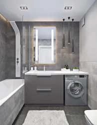 Bath in dark gray color photo