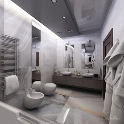Bath In Dark Gray Color Photo