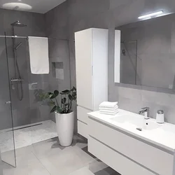 Tünd boz rəngli fotoda hamam