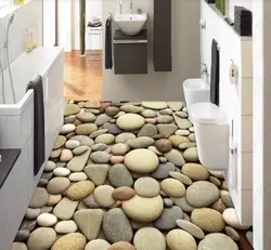 Pebbles in the bath interior