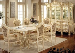 Living room interior table chair