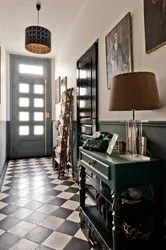 Hallway in retro style interior
