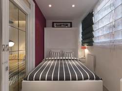 Sleeping place on the loggia design