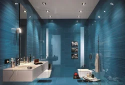 Bir kafel rəngində hamam dizaynı