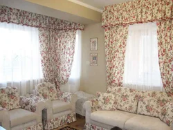 Фіранкі з кветкамі фота спальня