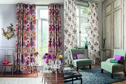 Curtains with flowers photo bedroom