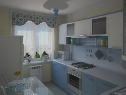 Kitchen design 8 sq m in a panel house