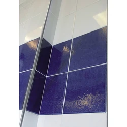 Corners on bathroom tiles photo
